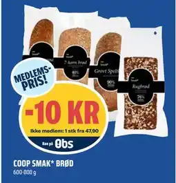 Coop Obs COOP SMAK* BRØD tilbud