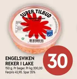Coop Mega ENGELSVIKEN REKER I LAKE, NOK 30 tilbud