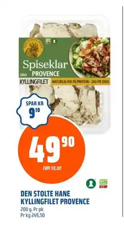 Coop Obs DEN STOLTE HANE KYLLINGFILET PROVENCE, NOK 49.9 tilbud