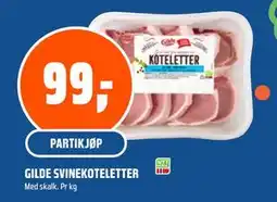 Coop Obs GILDE SVINEKOTELETTER, NOK 99 tilbud