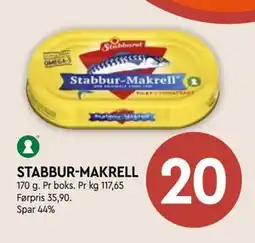 Coop Mega STABBUR-MAKRELL, NOK 20 tilbud