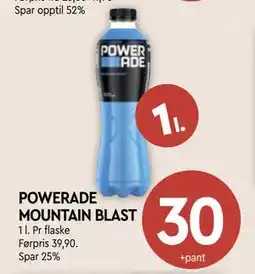 Coop Mega POWERADE MOUNTAIN BLAST, NOK 30 tilbud