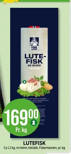 Kiwi LUTEFISK, NOK 169 tilbud