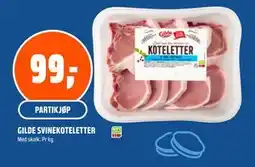 Coop Obs GILDE SVINEKOTELETTER, NOK 99 tilbud