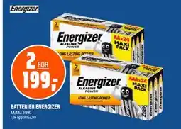 Coop Obs BATTERIER ENERGIZER, NOK 199 tilbud