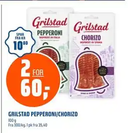 Coop Obs GRILSTAD PEPPERONI/CHORIZO, NOK 60 tilbud