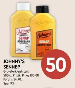 Coop Mega JOHNNY'S SENNEP, NOK 50 tilbud