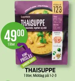 Kiwi THAISUPPE, NOK 49 tilbud