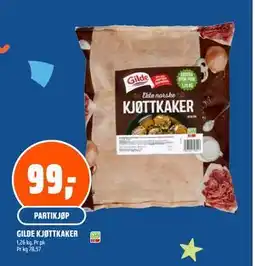 Coop Obs GILDE KJØTTKAKER, NOK 99 tilbud