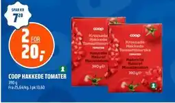 Coop Obs COOP HAKKEDE TOMATER, NOK 20 tilbud