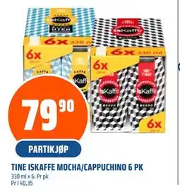 Coop Obs TINE ISKAFFE MOCHA/CAPPUCHINO 6 PK, NOK 79.9 tilbud