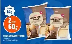 Coop Obs COOP MORGENSTYKKER, NOK 60 tilbud