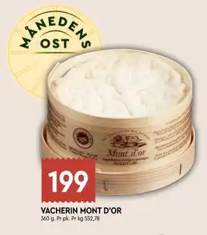 Coop Mega VACHERIN MONT D’OR, NOK 199 tilbud