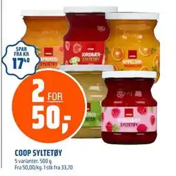 Coop Obs COOP SYLTETØY, NOK 50 tilbud