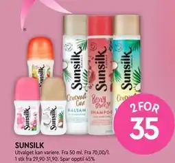 Coop Mega SUNSILK, NOK 35 tilbud