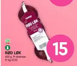 Coop Mega RØD LØK, NOK 15 tilbud