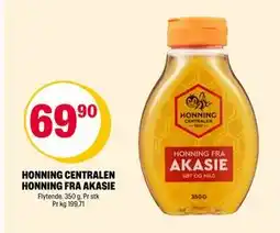 Coop Extra HONNING CENTRALEN HONNING FRA AKASIE, NOK 69.9 tilbud