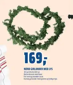 Coop Obs NORD GIRLANDER MED LYS, NOK 169 tilbud
