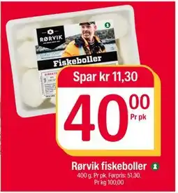 Coop Extra Rørvik fiskeboller, NOK 40 tilbud
