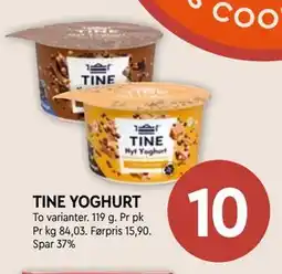 Coop Mega TINE YOGHURT, NOK 10 tilbud