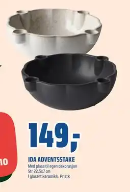 Coop Obs IDA ADVENTSSTAKE, NOK 149 tilbud