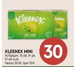 Coop Mega KLEENEX MINI, NOK 30 tilbud