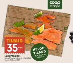 Coop Mega LAKSEPORSJON, NOK 35 tilbud