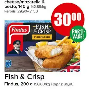 Fish & Crisp, NOK 30