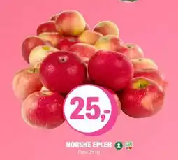 Coop Extra NORSKE EPLER, NOK 25 tilbud