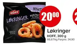Spar Løkringer, NOK 20 tilbud