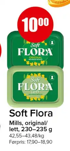 Spar Soft Flora, NOK 10 tilbud