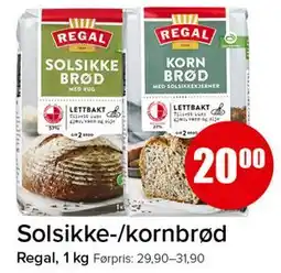 Spar Solsikke-/kornbrød, NOK 20 tilbud