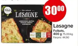 Spar Lasagne, NOK 30 tilbud