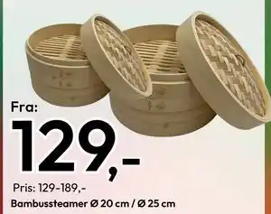 Gigaboks Bambussteamer Ø 20 cm / Ø 25 cm tilbud