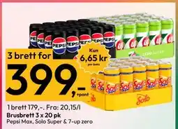 Gigaboks Brusbrett 3 x 20 pk, NOK 399 tilbud