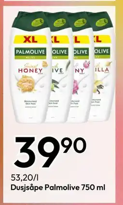 Gigaboks Dusjsåpe Palmolive 750 ml, NOK 39.9 tilbud