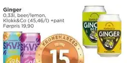 Meny Ginger, NOK 15 tilbud