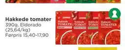 Meny Hakkede tomater, NOK 10 tilbud