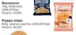 Meny Poppa chips, NOK 20 tilbud