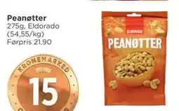 Meny Peanøtter, NOK 15 tilbud