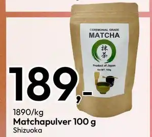 Gigaboks Matchapulver 100 g, NOK 189 tilbud