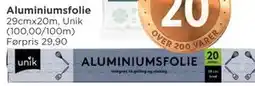 Meny Aluminiumsfolie, NOK 20 tilbud
