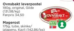 Meny Ovnsbakt leverpostei, NOK 25 tilbud