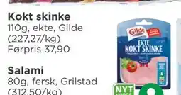 Meny Kokt skinke, NOK 25 tilbud