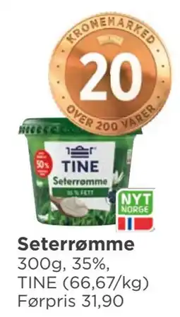 Meny Seterrømme, NOK 20 tilbud