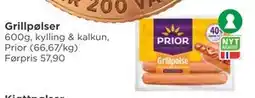 Meny Grillpølser, NOK 40 tilbud