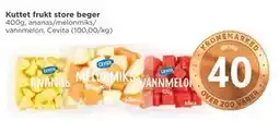 Meny Kuttet frukt store beger, NOK 40 tilbud