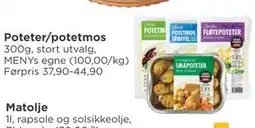 Meny Poteter/potetmos, NOK 30 tilbud