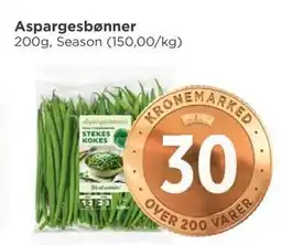 Meny Aspargesbønner, NOK 30 tilbud