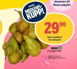 Coop Prix PÆRER, Medlemspris tilbud